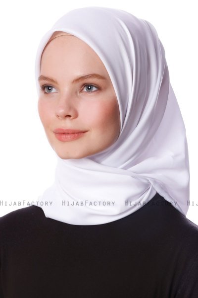 Eylul - Hijab Rayon Carré Blanc