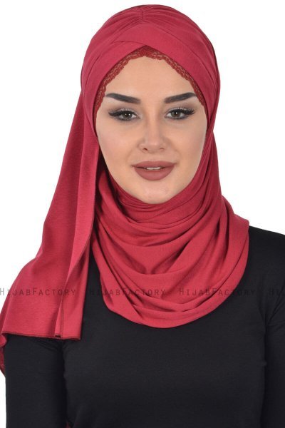 Filippa - Hijab Coton Pratique Bordeaux - Ayse Turban