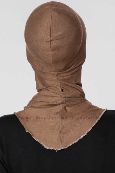 Filiz Mörk Taupe XL Ninja Hijab Underslöja Ecardin 200709d