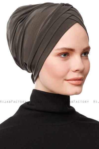 Gamze - Turban Kaki