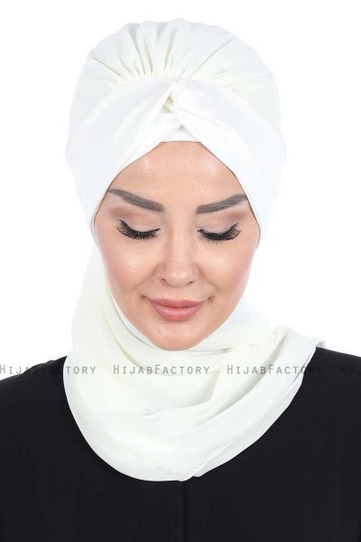 Gill - Hijab Pratique Crème & Crème