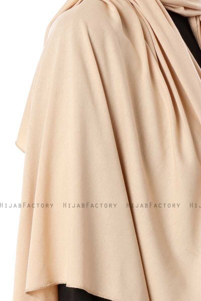 Hande - Hijab En Coton Beige - Gülsoy