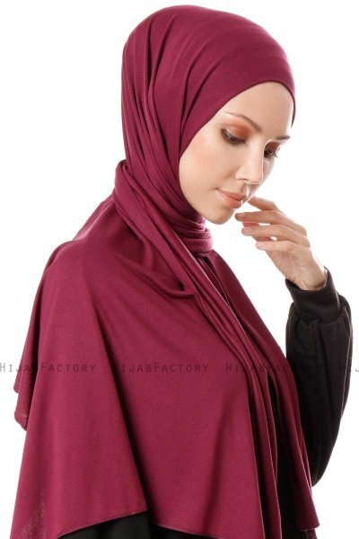 Hande - Hijab En Coton Cherry - Gülsoy
