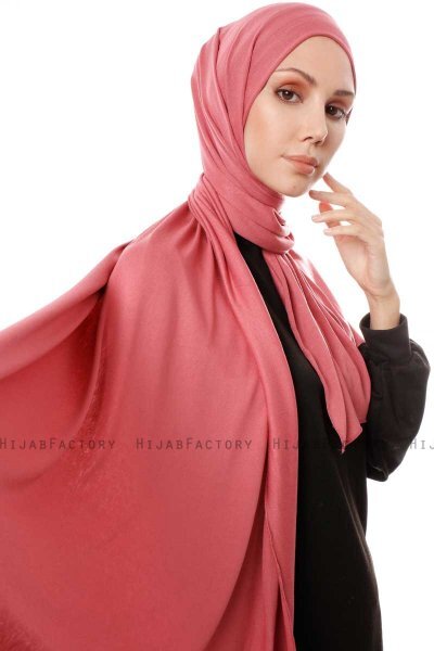 Hande - Hijab En Coton Vieux Rose - Gülsoy