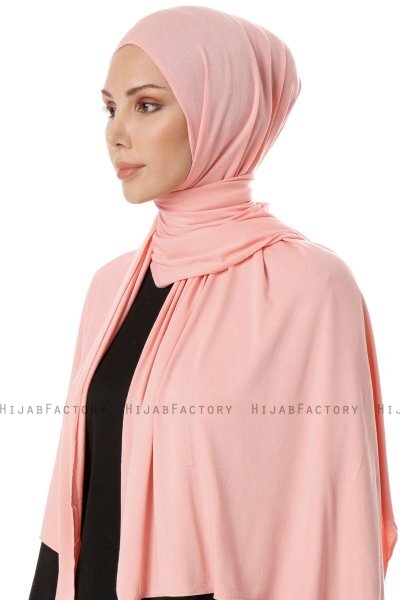 Hande - Hijab En Coton Saumon - Gülsoy