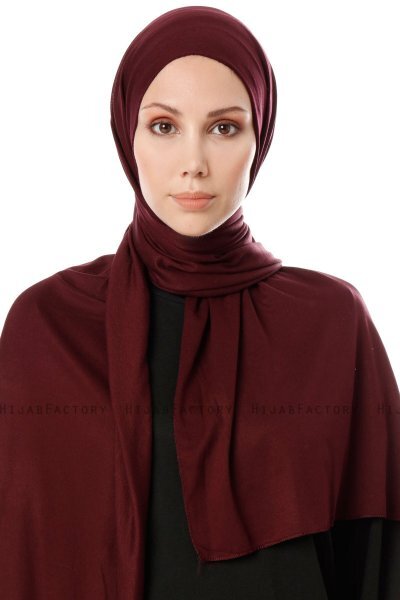 Hande - Hijab En Coton Violet Foncé - Gülsoy