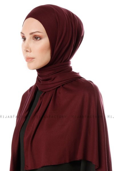Hande - Hijab En Coton Violet Foncé - Gülsoy