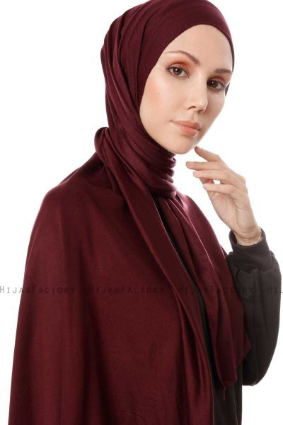 Hande - Hijab En Coton Violet Foncé - Gülsoy