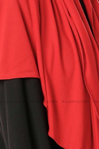 Hande - Hijab En Coton Rouge - Gülsoy