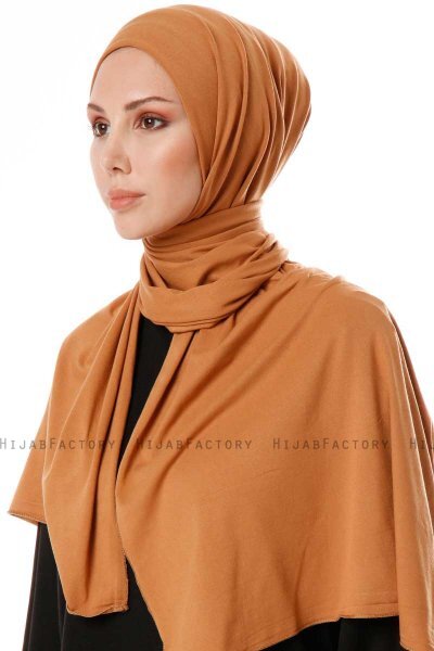 Hande - Hijab En Coton Rouge Brique - Gülsoy