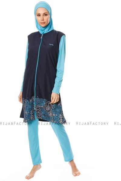 Hatice - Burkini Bleu Marin Sombre - Seamay