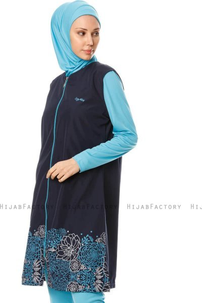 Hatice - Burkini Bleu Marin Sombre - Seamay
