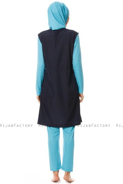 Hatice - Burkini Bleu Marin Sombre - Seamay