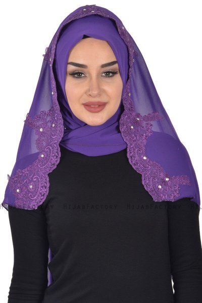 Helena - Hijab Pratique Violet - Ayse Turban