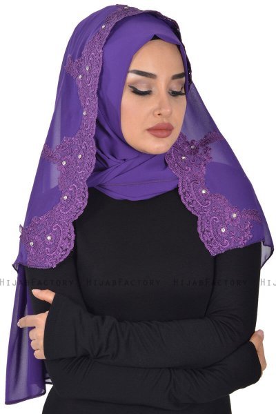 Helena - Hijab Pratique Violet - Ayse Turban