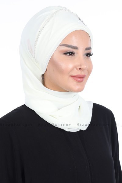 Hillevi - Turban Instant Chiffon Crème