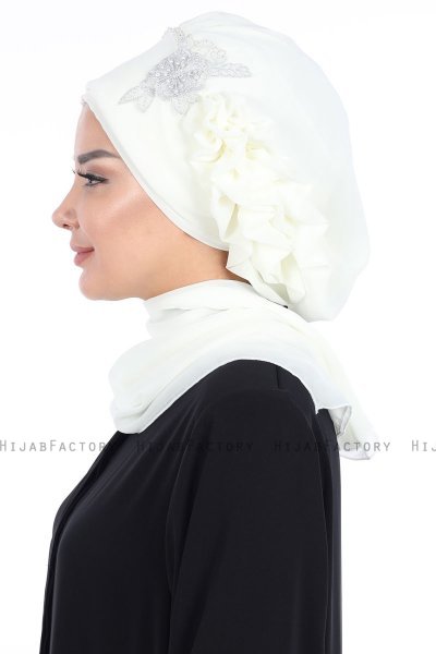 Hillevi - Turban Instant Chiffon Crème