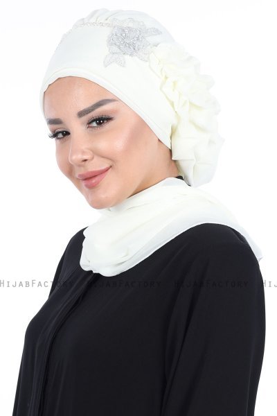 Hillevi - Turban Instant Chiffon Crème