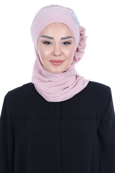 Hillevi - Turban Instant Chiffon Vieux Rose