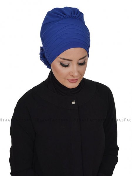 Jane Blå Chiffon Turban Ayse Turban 325911d