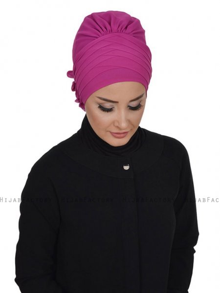 Jane - Turban Chiffon Fuchsia - Ayse Turban