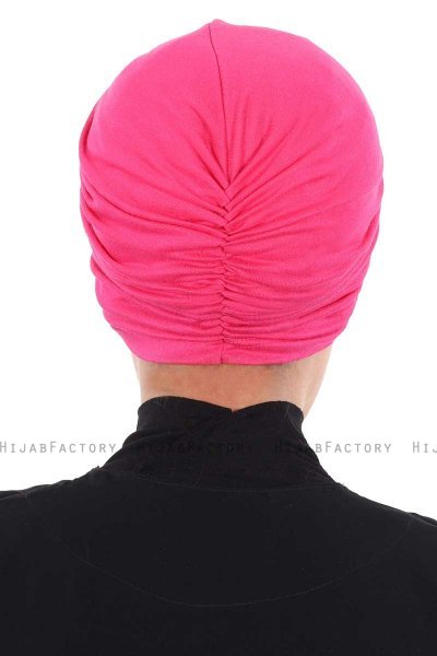 Jill - Turban En Coton Fuchsia - Ayse Turban