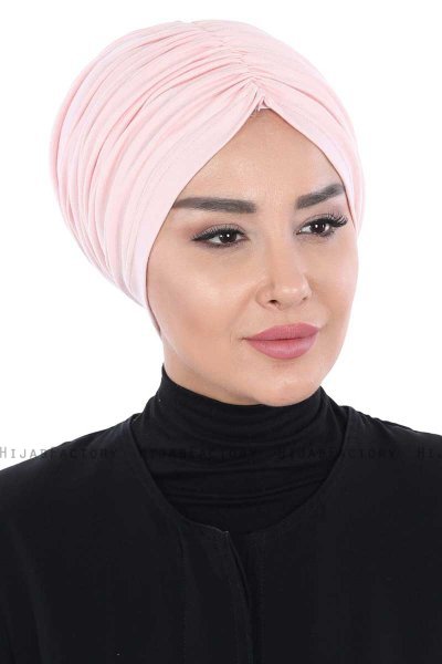 Jill - Turban En Coton Vieux Rose - Ayse Turban