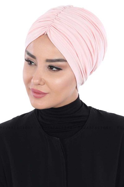 Jill - Turban En Coton Vieux Rose - Ayse Turban