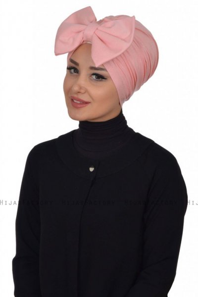 Julia - Turban En Coton Vieux Rose - Ayse Turban