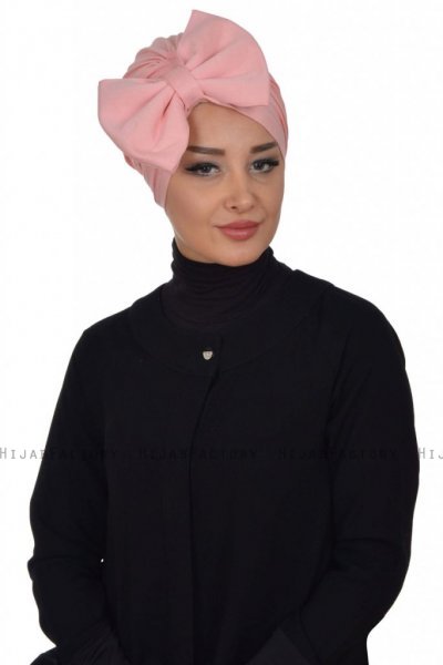 Julia - Turban En Coton Vieux Rose - Ayse Turban