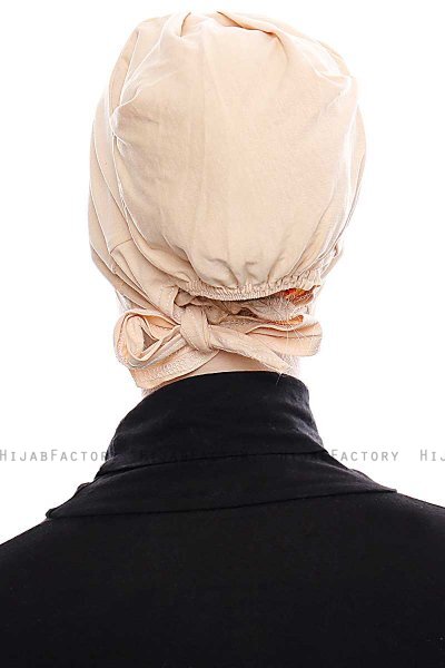 Kiraz - Bonnet XXL Coton Beige - Ecardin