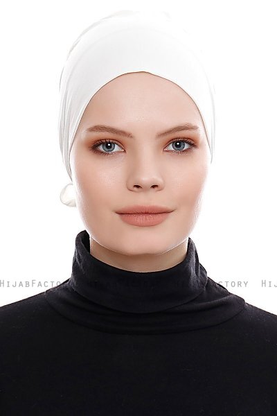 Kiraz - Bonnet XXL Coton Crème - Ecardin