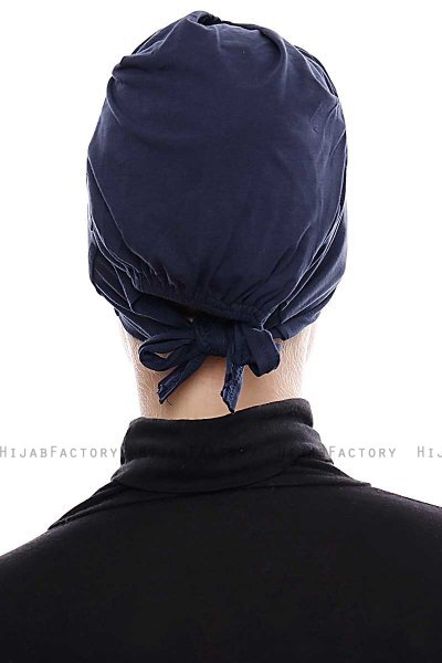 Kiraz - Bonnet XXL Coton Bleu Marin - Ecardin
