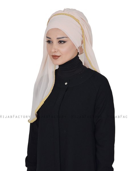 Louise - Hijab Pratique Beige - Ayse Turban