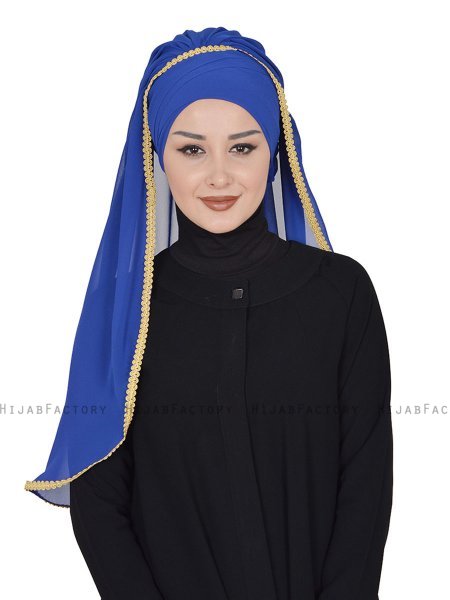 Louise - Hijab Pratique Bleu - Ayse Turban