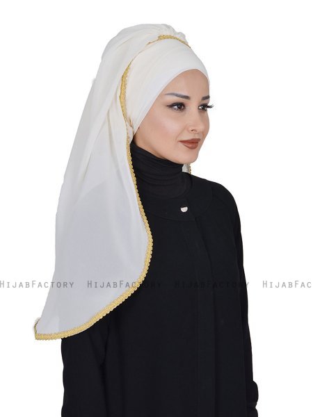 Louise - Hijab Pratique Crème - Ayse Turban