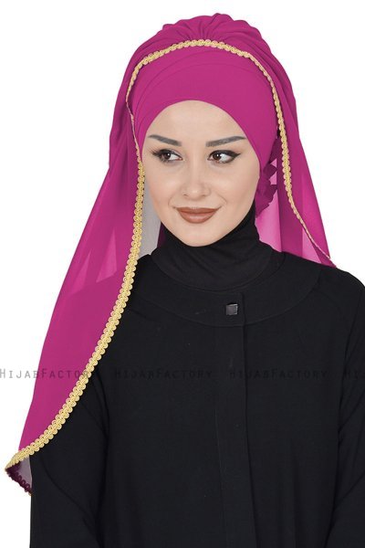 Louise - Hijab Pratique Fuchsia - Ayse Turban