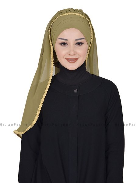 Louise - Hijab Pratique Kaki - Ayse Turban