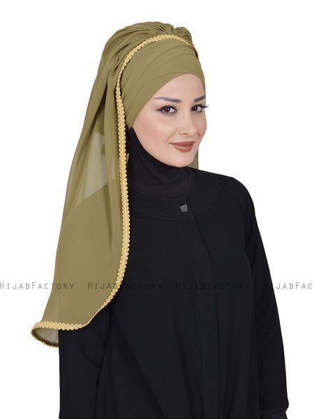 Louise - Hijab Pratique Kaki - Ayse Turban