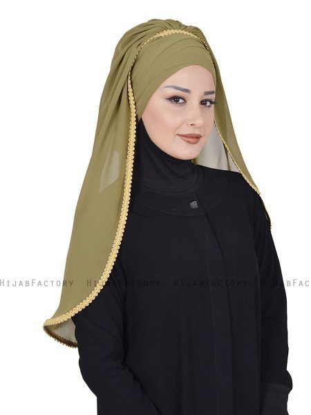 Louise - Hijab Pratique Kaki - Ayse Turban