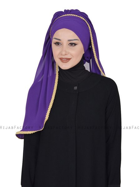 Louise - Hijab Pratique Violet - Ayse Turban