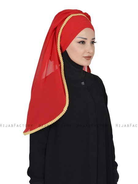 Louise - Hijab Pratique Rouge - Ayse Turban
