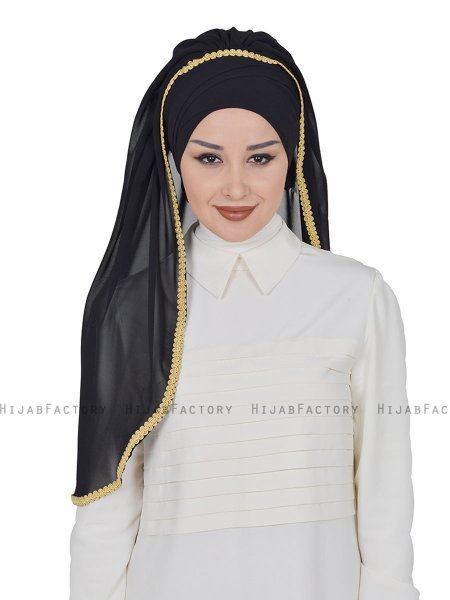Louise - Hijab Pratique Noir - Ayse Turban