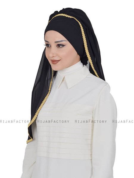 Louise - Hijab Pratique Noir - Ayse Turban