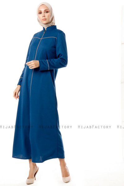 Lylah - Abaya Bleu - Miss Cazibe