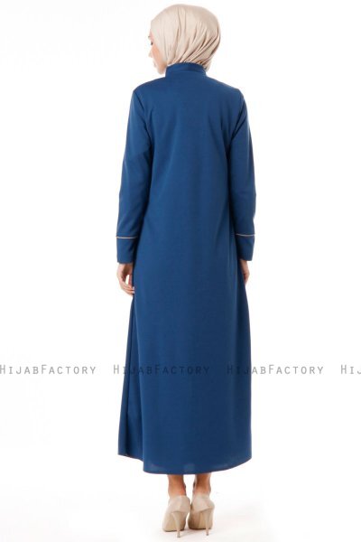 Lylah - Abaya Bleu - Miss Cazibe