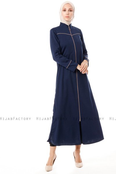 Lylah - Abaya Bleu Marin - Miss Cazibe