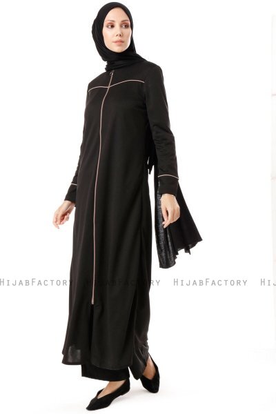 Lylah - Abaya Noire - Miss Cazibe
