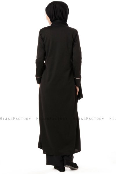 Lylah - Abaya Noire - Miss Cazibe