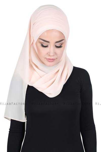 Malin - Hijab Chiffon Pratique Beige